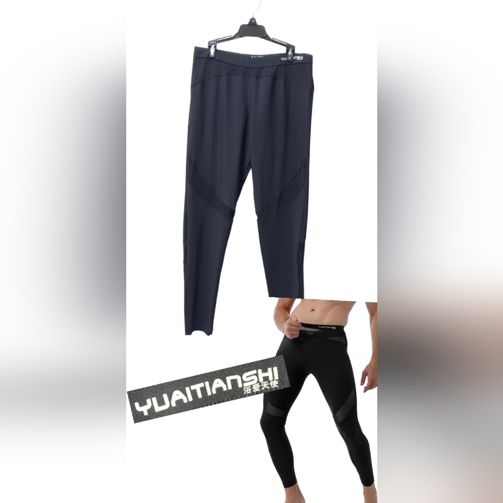 - - MENS MESH COMPRESSION PANTS by YUAITIANSHI